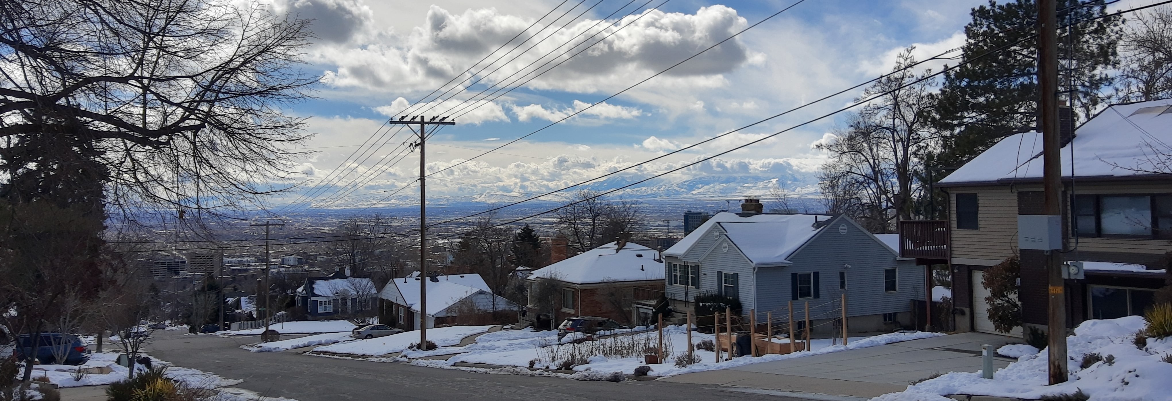 Picture of salt lake city mountains